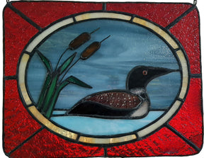 LOON WITH CATTAILS - Stained Glass Express 