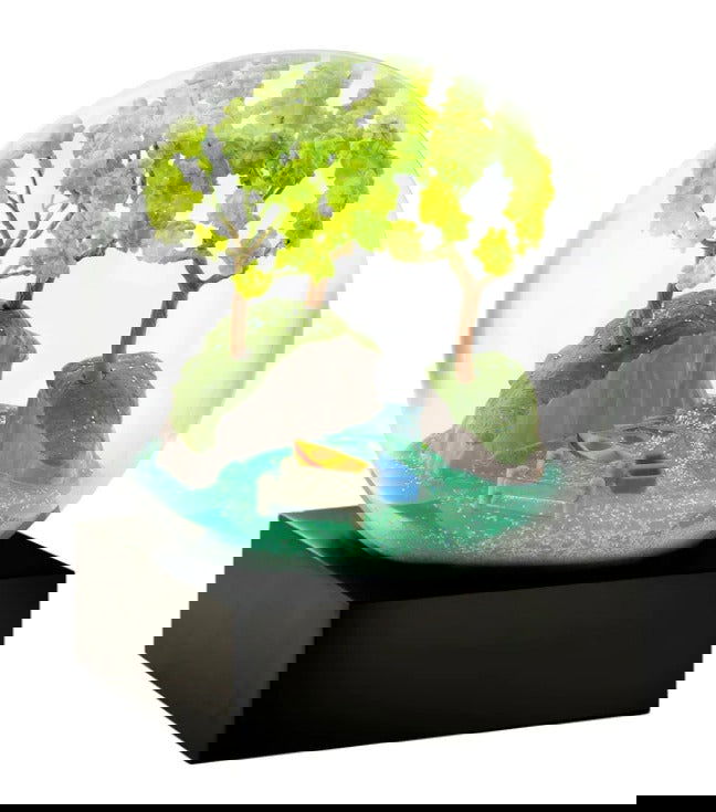 Lakeside Snow Globe - Stained Glass Express 