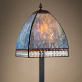 LAMP Blue and Purple Tiffany Curved