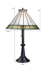 LAMP FLAXEN WINDSOR IVORY