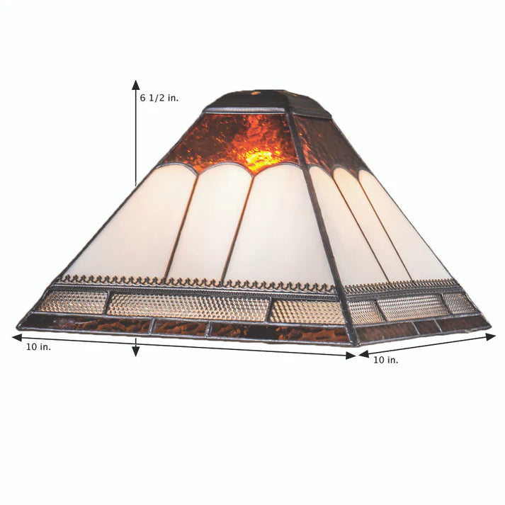 LAMP BROWN IROVY CLEAR FILIGRE