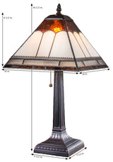 LAMP BROWN IROVY CLEAR FILIGRE