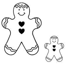 Large Gingerbread Man Decal Black - Stained Glass Express 