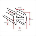 Lead Came 1/4 inch Round H - Stained Glass Express 