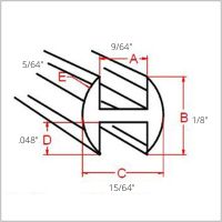 Lead Came 1/8 inch Round H - Stained Glass Express 