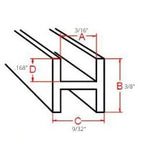 Lead Came 3/8" Flat H - Stained Glass Express 