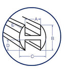 Lead Came Cascade 3/16 inch Round H - Stained Glass Express 