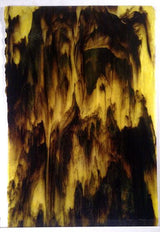 Lemon Yellow and Black Glass - Stained Glass Express 