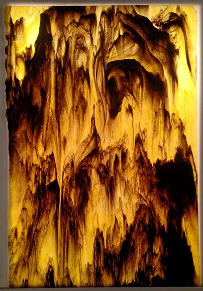 Lemon Yellow and Black Glass - Stained Glass Express 