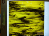 Lemon Yellow and Black Glass - Stained Glass Express 