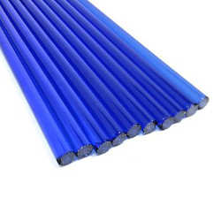 Light Blue Transparent Rod 33 COE - Stained Glass Express 
