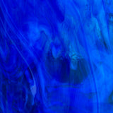 Light Blue with Dark Blue and White Wispy