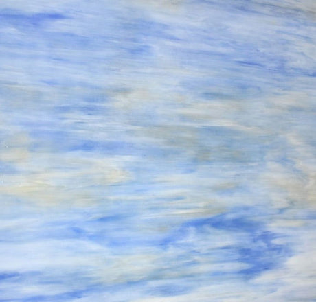 Lt. Blue, Pale Amber, White - Stained Glass Express 