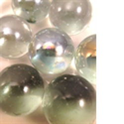 Marbles Shiny Clear 1 in - Stained Glass Express 