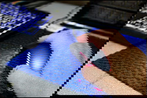 Medium Blue Hammered - Stained Glass Express 