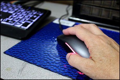 Medium Blue Hammered - Stained Glass Express 