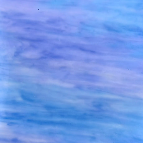 Medium Blue, White Opal Iridescent