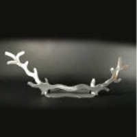 Medium Branch Brushed Aluminum Art Stand - Stained Glass Express 