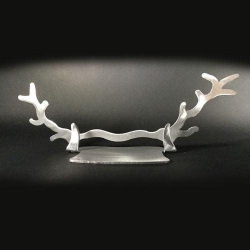 Medium Branch Brushed Aluminum Art Stand