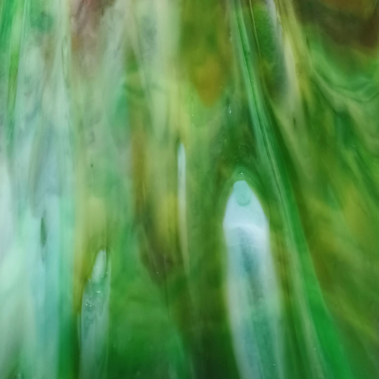 Medium Green, Brown, White Wispy Opal