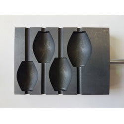 Medium Olives Graphite Bead Shaper - Stained Glass Express 