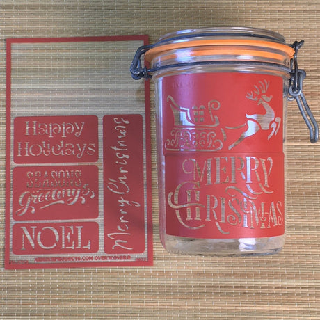 Stencil Over N Over  Christmas 3