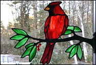 Midi Window Frame Birds on Branches Kit #1 - Stained Glass Express 