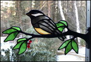 Midi Window Frame Birds on Branches Kit #1 - Stained Glass Express 