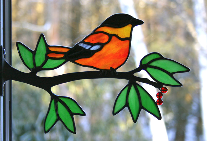 Midi Window Frame Birds on Branches Kit #2