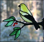 Mini Window Frame Birds on Branches Kit - Stained Glass Express 
