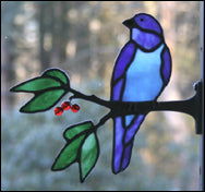 Mini Window Frame Birds on Branches Kit - Stained Glass Express 