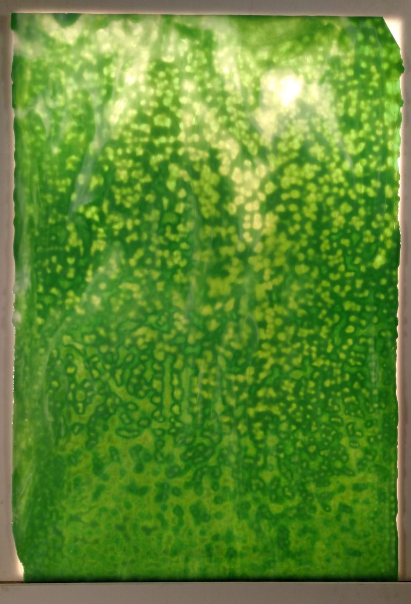 Mint Green & White Opal Mottled High Strike - Stained Glass Express 