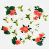90 COE Murrine Hummingbird Flower Mix