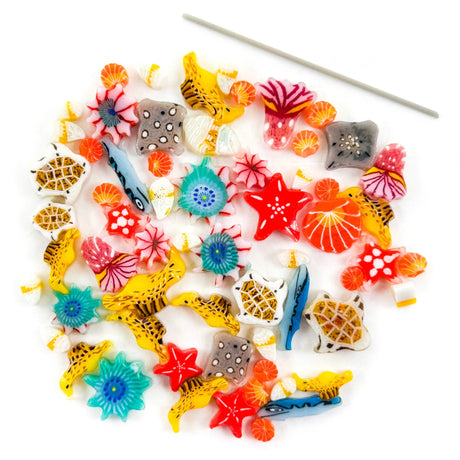 90 COE Murrine Tropical Sea Life Mix