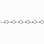 Nickel Jack Chain 20 Gauge - Stained Glass Express 