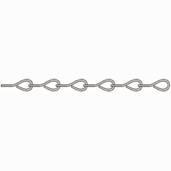 Nickel Jack Chain 20 Gauge - Stained Glass Express 