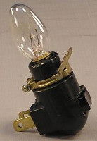 Night Light Base Black With Bulb - Stained Glass Express 