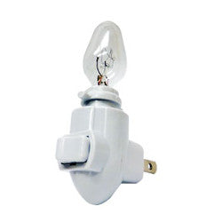 Night Light Base  White - Stained Glass Express 
