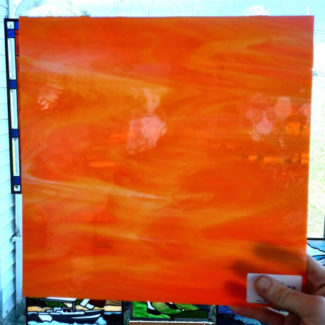 96 COE Orange and White Wispy