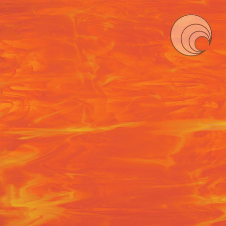 96 COE Orange with White Wispy