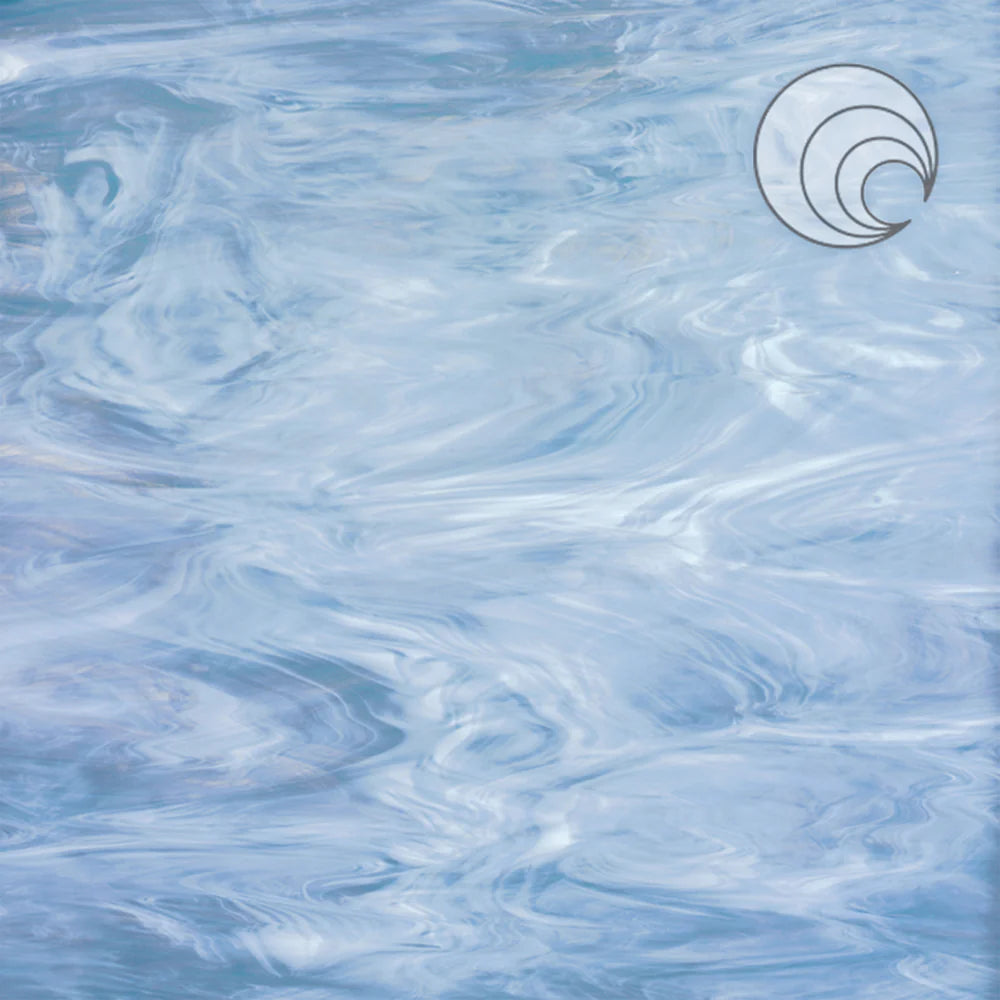 96 COE Colonial Blue, White Wispy