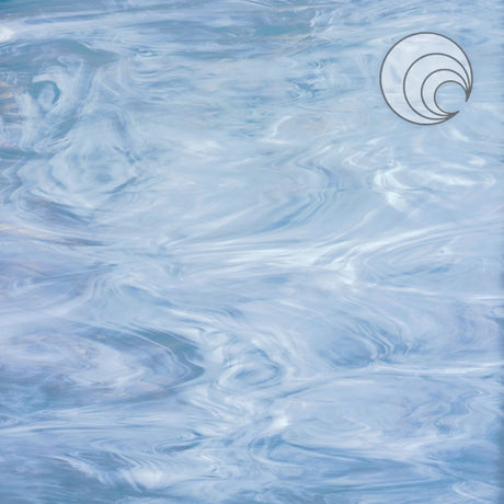 96 COE Colonial Blue, White Wispy