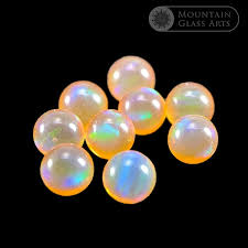 OPAL GLO SPHERE ORANGE  2MM - Stained Glass Express 