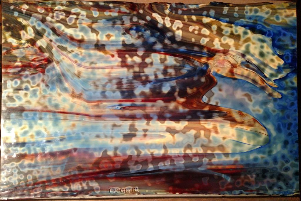 Oceana Silver Yellow, Red, Cobalt Blue - Stained Glass Express 