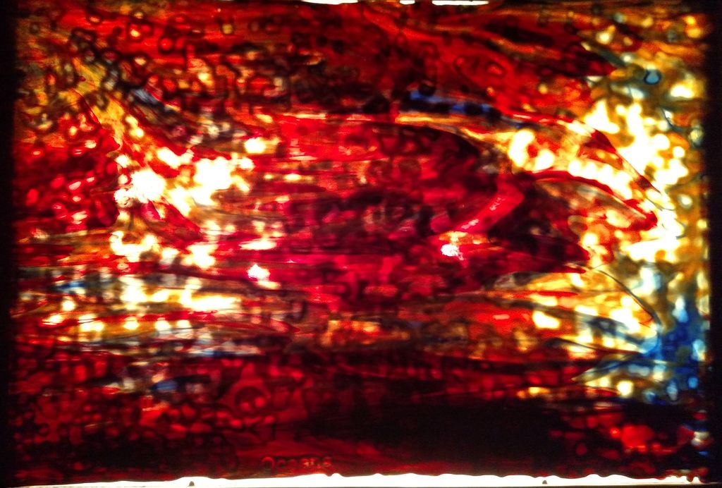 Oceana Silver Yellow, Red, Cobalt Blue - Stained Glass Express 