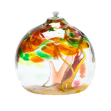 Oil Lamp Tree of Autumn - Stained Glass Express 