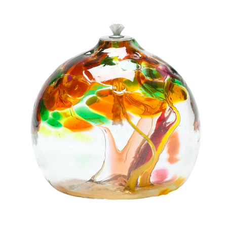 Oil Lamp Tree of Autumn - Stained Glass Express 