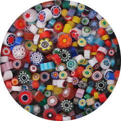 Opal and Transparent Millefiori Assortment 104 COE - Stained Glass Express 
