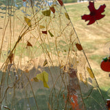 Orange, Yellow, Brown Streamers on Clear_6