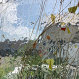 Orange, Yellow, Brown Streamers on Clear_7